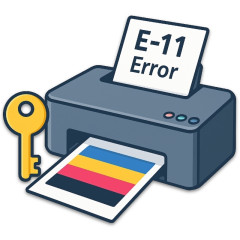 Ключ для сброса памперса Epson Stylus C65