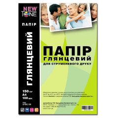 Глянцевая фотобумага А4 NewTone 150 г/м² — 100 листов