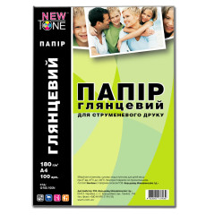 Глянцевая фотобумага А4 NewTone 180 г/м² — 100 листов