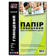 Глянцевий фотопапір А4 NewTone 180 г/м² — 50 аркушів