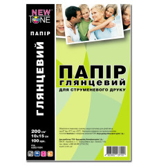 Глянцевая фотобумага 10х15 NewTone 200 г/м² — 100 листов