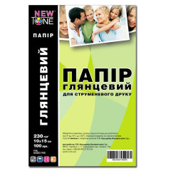 Глянцевая фотобумага 10х15 NewTone 230 г/м² — 100 листов