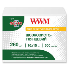 Шелковисто-глянцевая фотобумага 10х15 WWM 260 г/м² — 500 листов